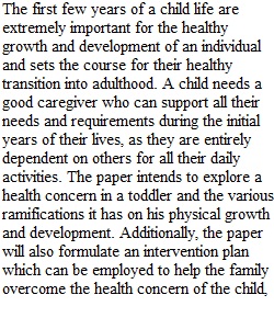 Child Health Plan Part 1